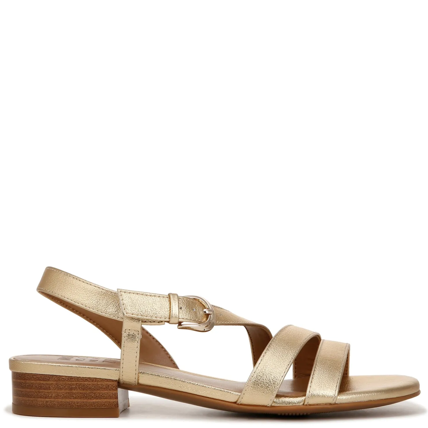 Heeled Sandals*Naturalizer Women's , Hilma Sandal Dark Gold Faux Leather