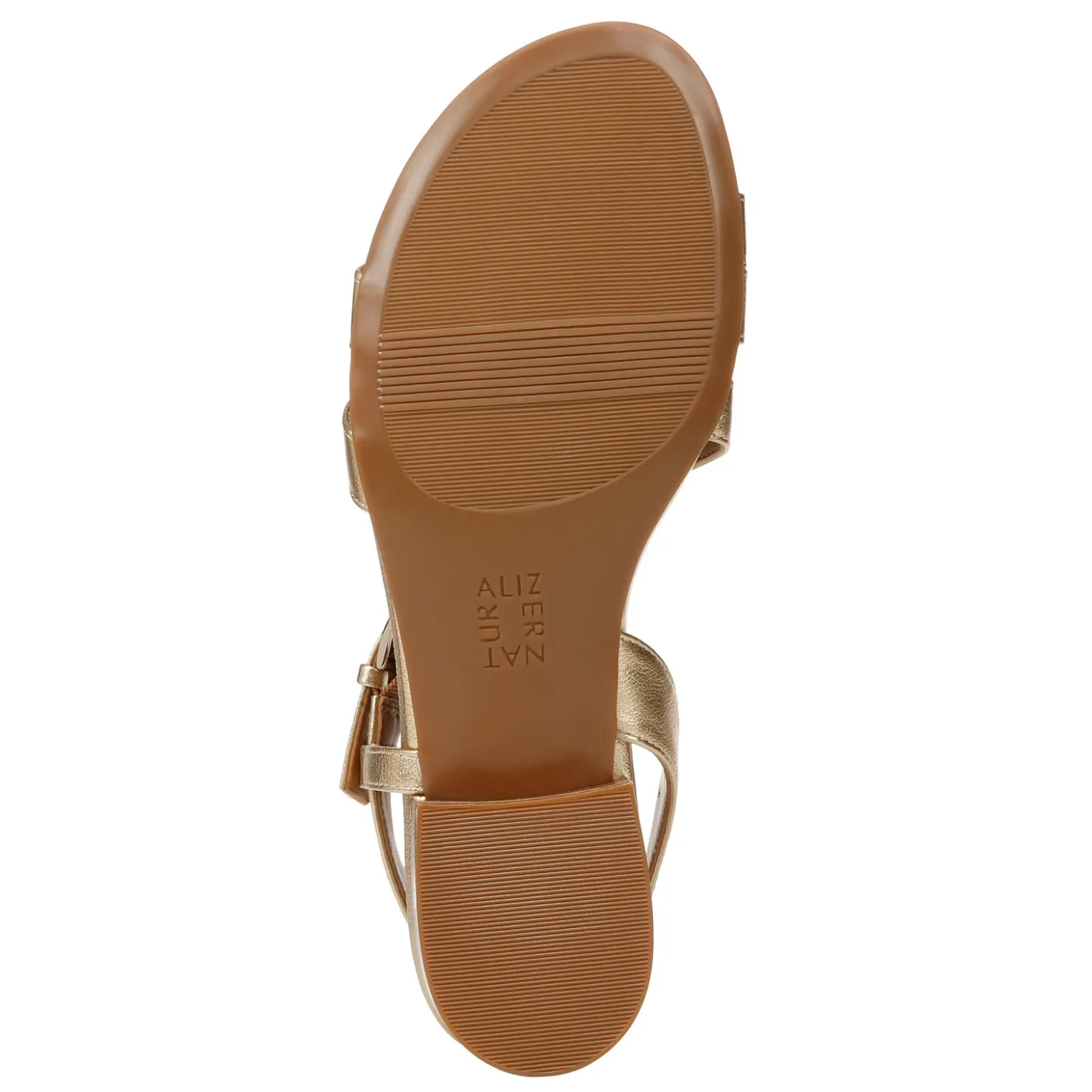 Heeled Sandals*Naturalizer Women's , Hilma Sandal Dark Gold Faux Leather