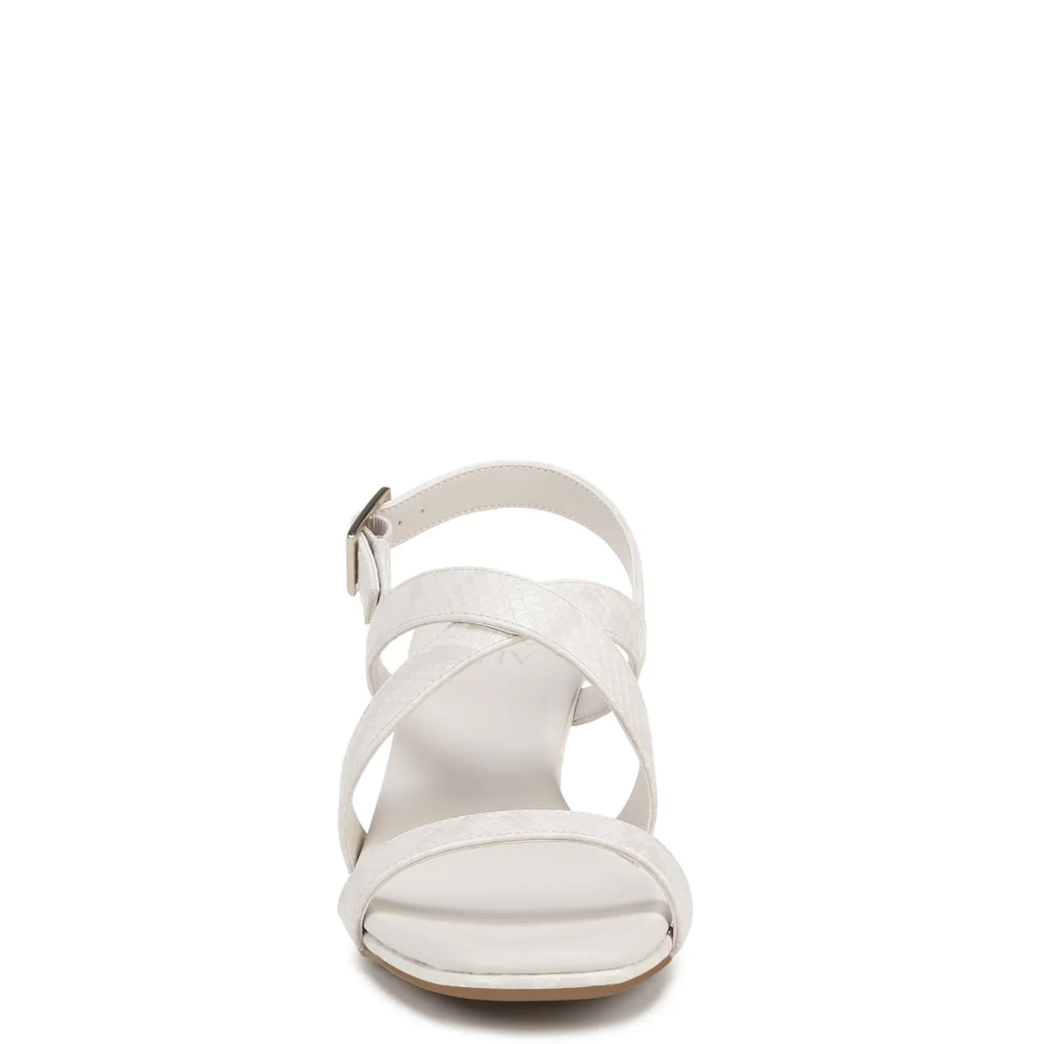 Heeled Sandals*Naturalizer Women's , Kiki Sandal Beige Snake Print Faux Leather