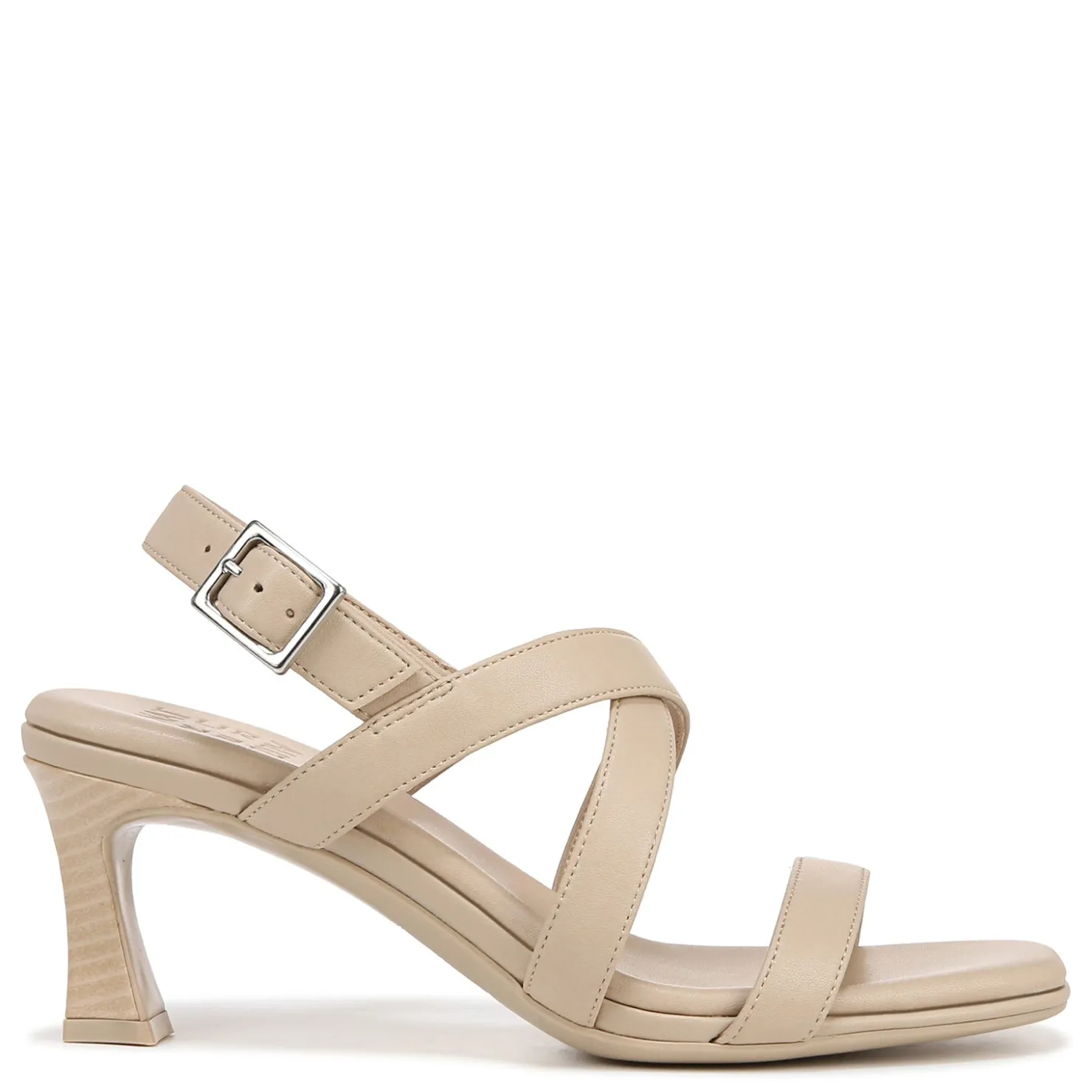 Heeled Sandals*Naturalizer Women's , Kiki Sandal Coastal Tan Faux Leather