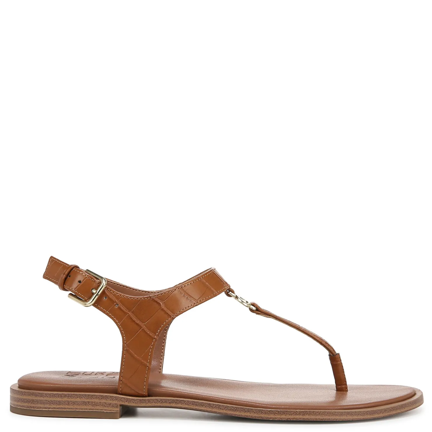 Heeled Sandals*Naturalizer Women's , Lizzi Sandal English Tea Faux Croco Leather