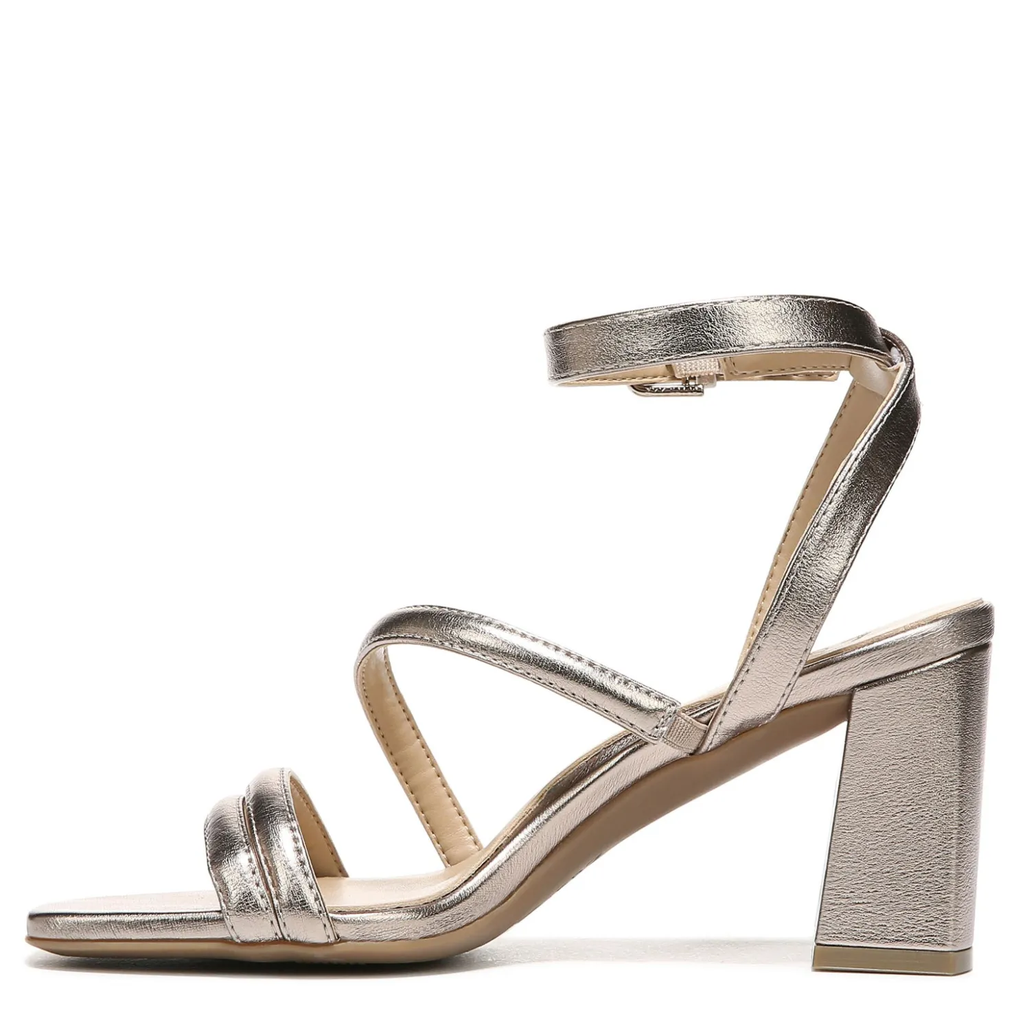 Heeled Sandals*Naturalizer Women's , Rizzo Sandal Warm Silver