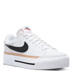 Fashion & Street*Nike Women's , Court Legacy Lift Platform Sneaker White/Black- Hemp