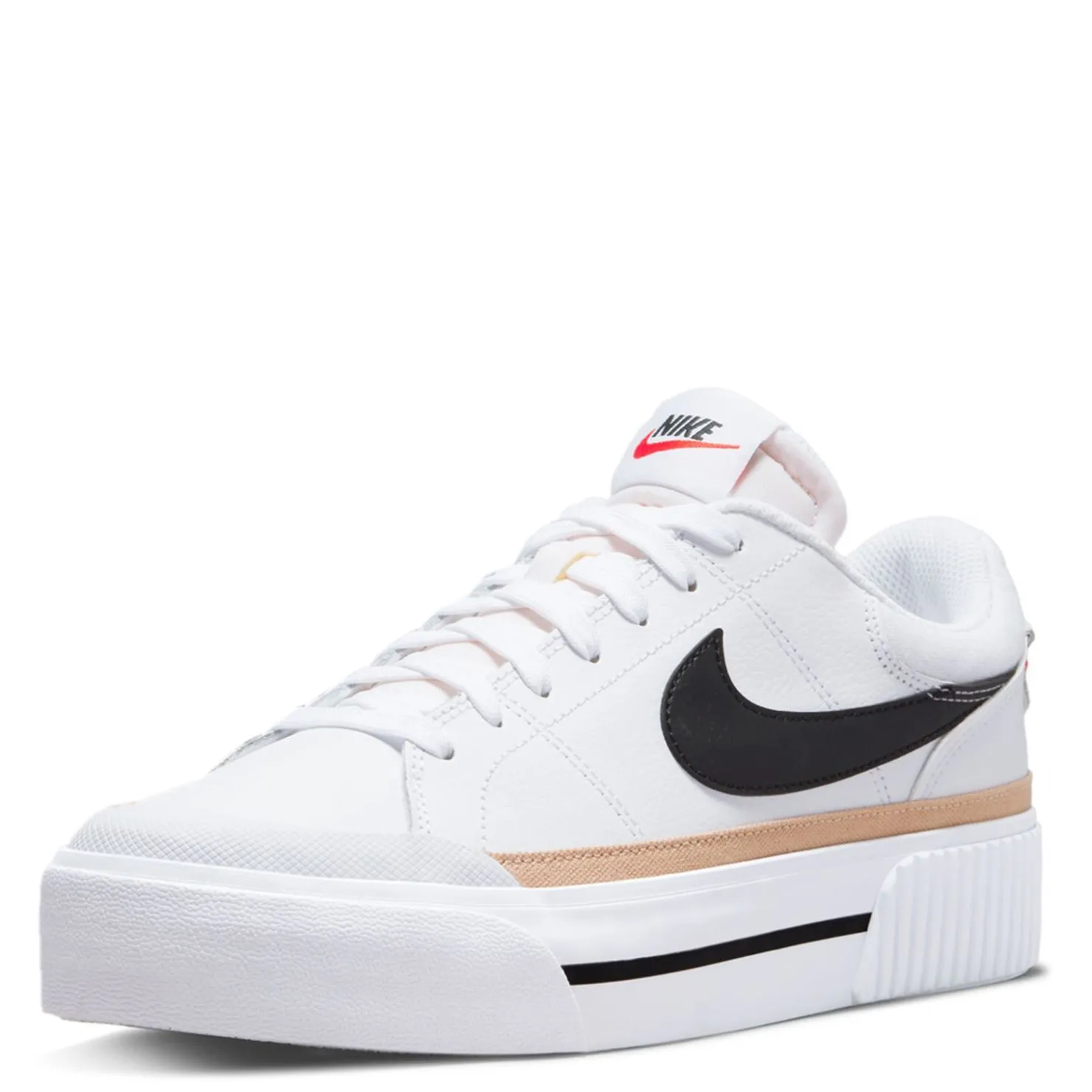 Fashion & Street*Nike Women's , Court Legacy Lift Platform Sneaker White/Black- Hemp