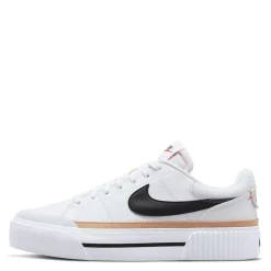 Fashion & Street*Nike Women's , Court Legacy Lift Platform Sneaker White/Black- Hemp