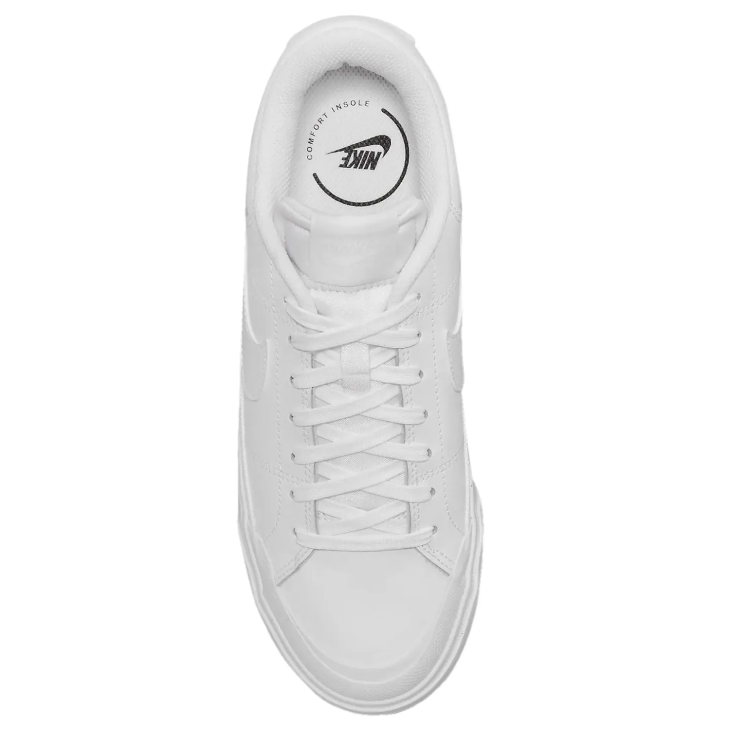 Fashion & Street*Nike Women's , Court Legacy Lift Platform Sneaker White/White/White