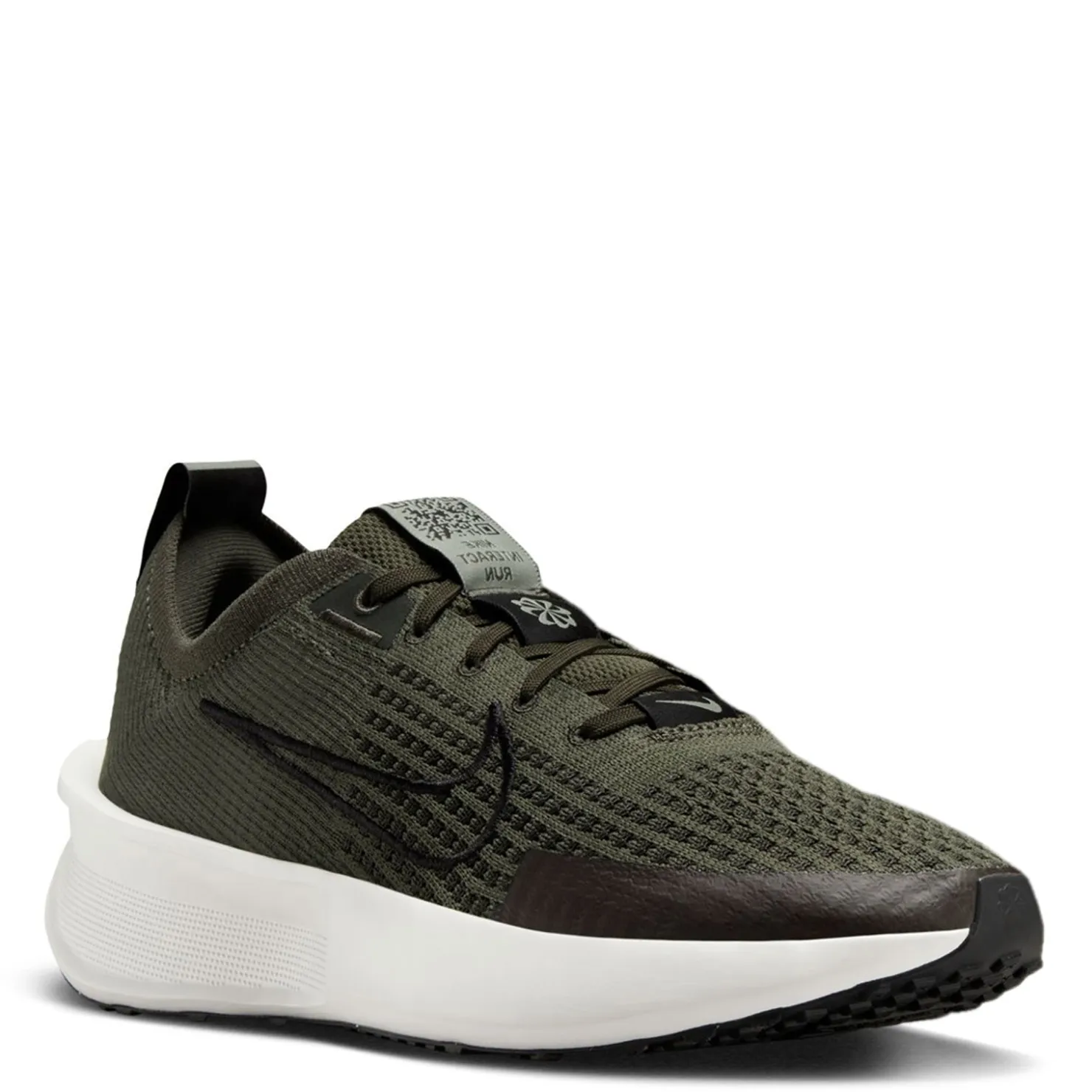 Running*Nike Women's , Interact Run Running Shoe Cargo Khaki/Black-Jade Horizon