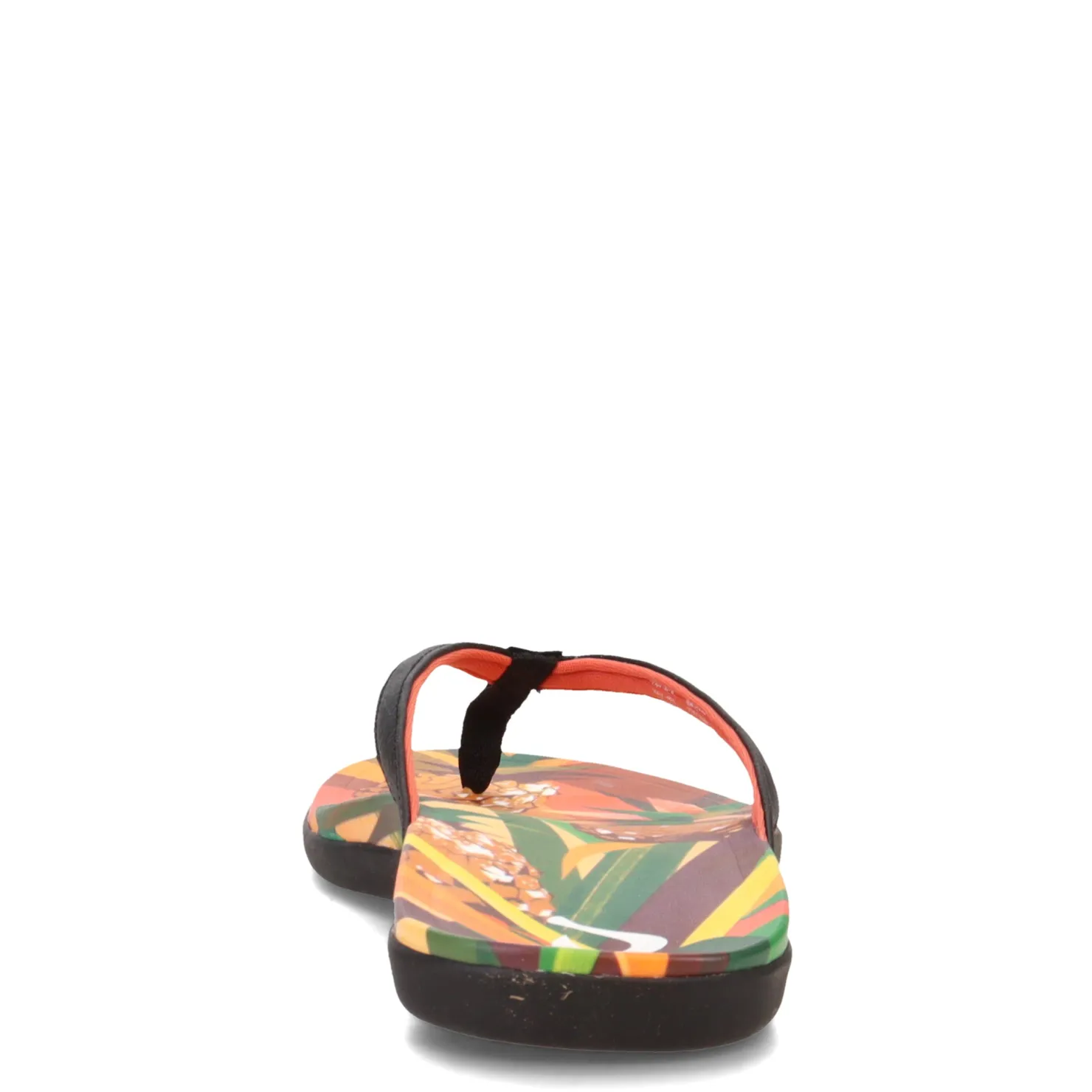 Flip Flops*OluKai Women's , Ho'opio Hau Sandal Black Pineapple