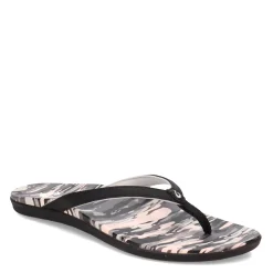 Flip Flops*OluKai Women's , Ho'opio Hau Sandal Black Camo