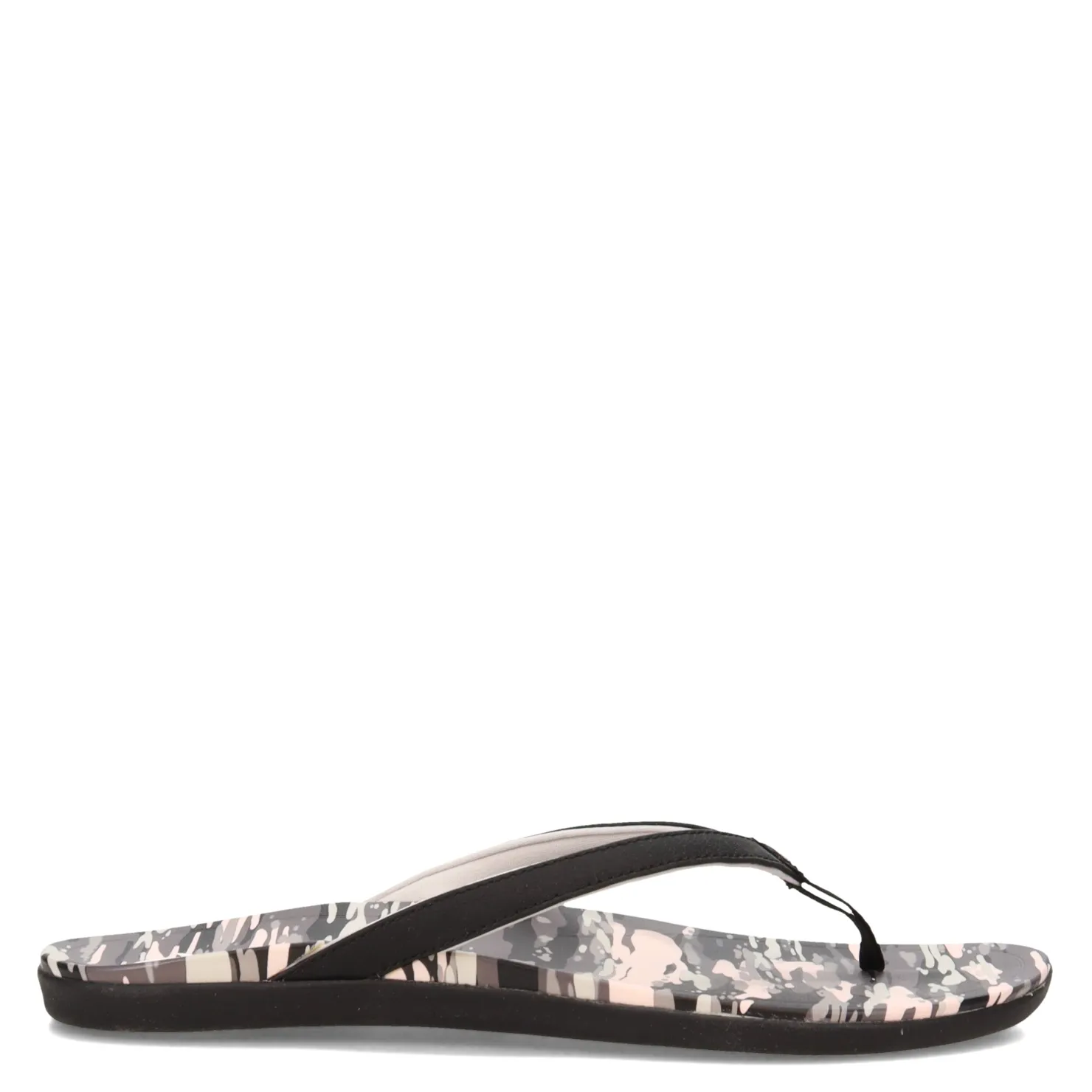 Flip Flops*OluKai Women's , Ho'opio Hau Sandal Black Camo
