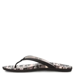 Flip Flops*OluKai Women's , Ho'opio Hau Sandal Black Camo
