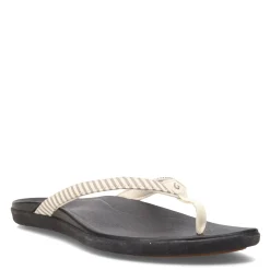 Flip Flops*OluKai Women's , Ho'opio Thong Sandal Bone Stripe
