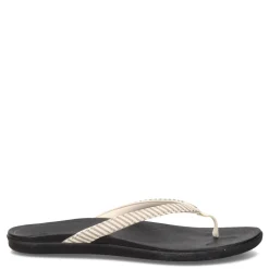 Flip Flops*OluKai Women's , Ho'opio Thong Sandal Bone Stripe