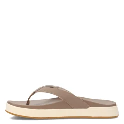 Flip Flops*OluKai Women's , Nu'a Pi'o Sandal Taupe