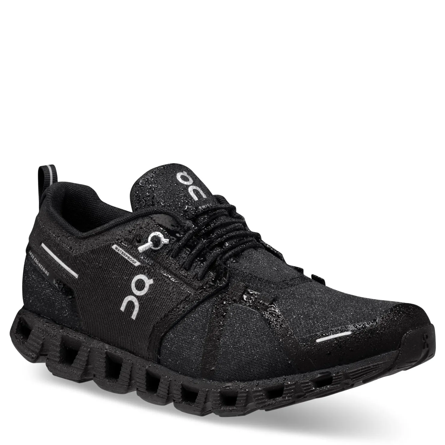 Running*ON Running Women's , Cloud 5 Waterproof Running Shoe All Black