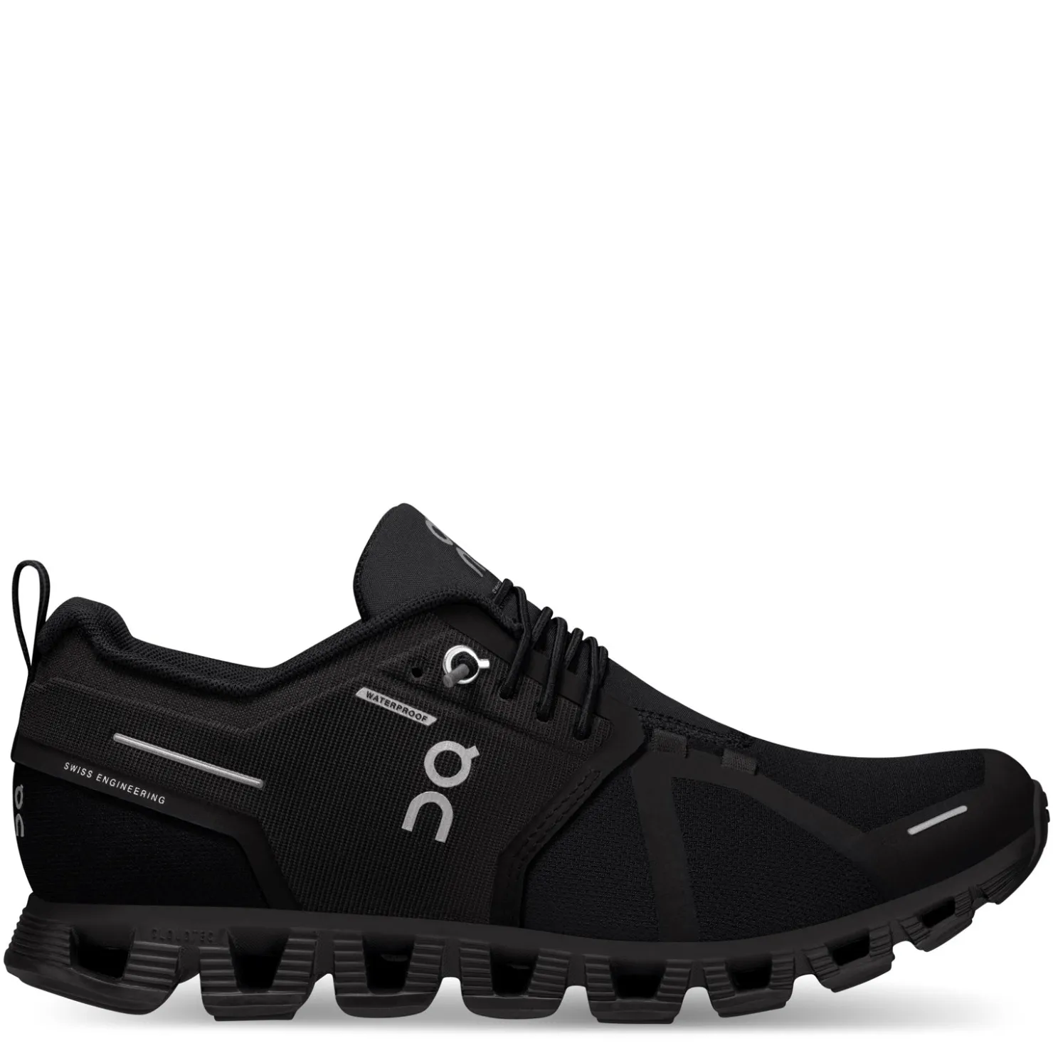 Running*ON Running Women's , Cloud 5 Waterproof Running Shoe All Black