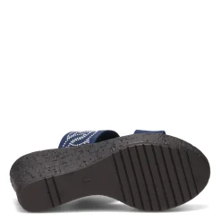 Wedges*Onex Women's , Bernice Sandal Navy