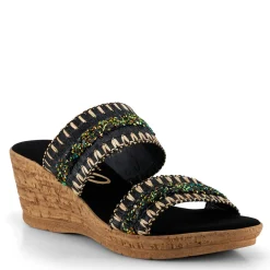 Wedges*Onex Women's , Cute Sandal Black
