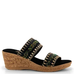 Wedges*Onex Women's , Cute Sandal Black