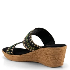 Wedges*Onex Women's , Cute Sandal Black