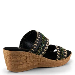 Wedges*Onex Women's , Cute Sandal Black