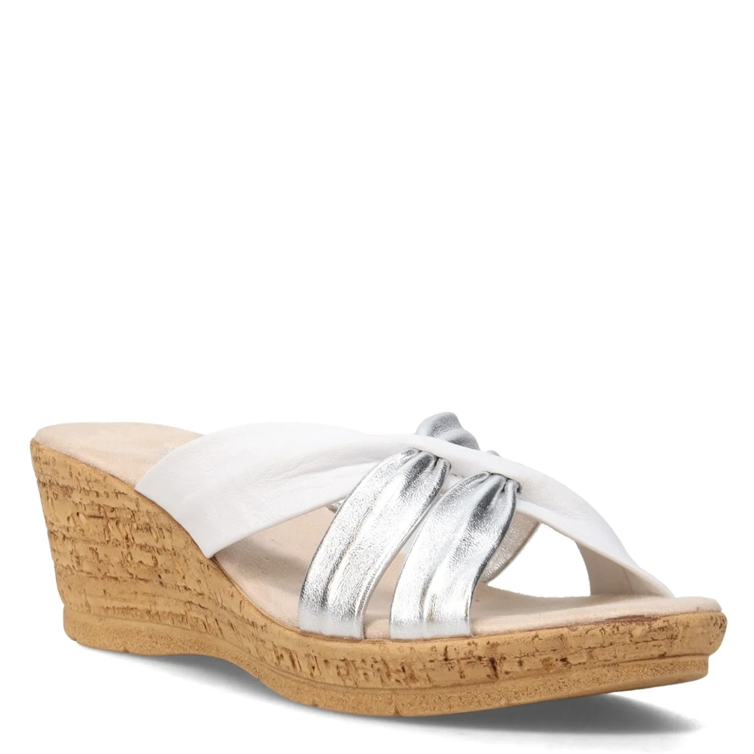 Wedges*Onex Women's , Hadley Sandal White Silver