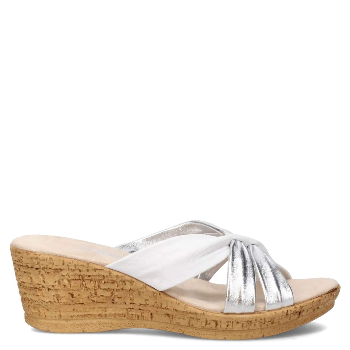 Wedges*Onex Women's , Hadley Sandal White Silver