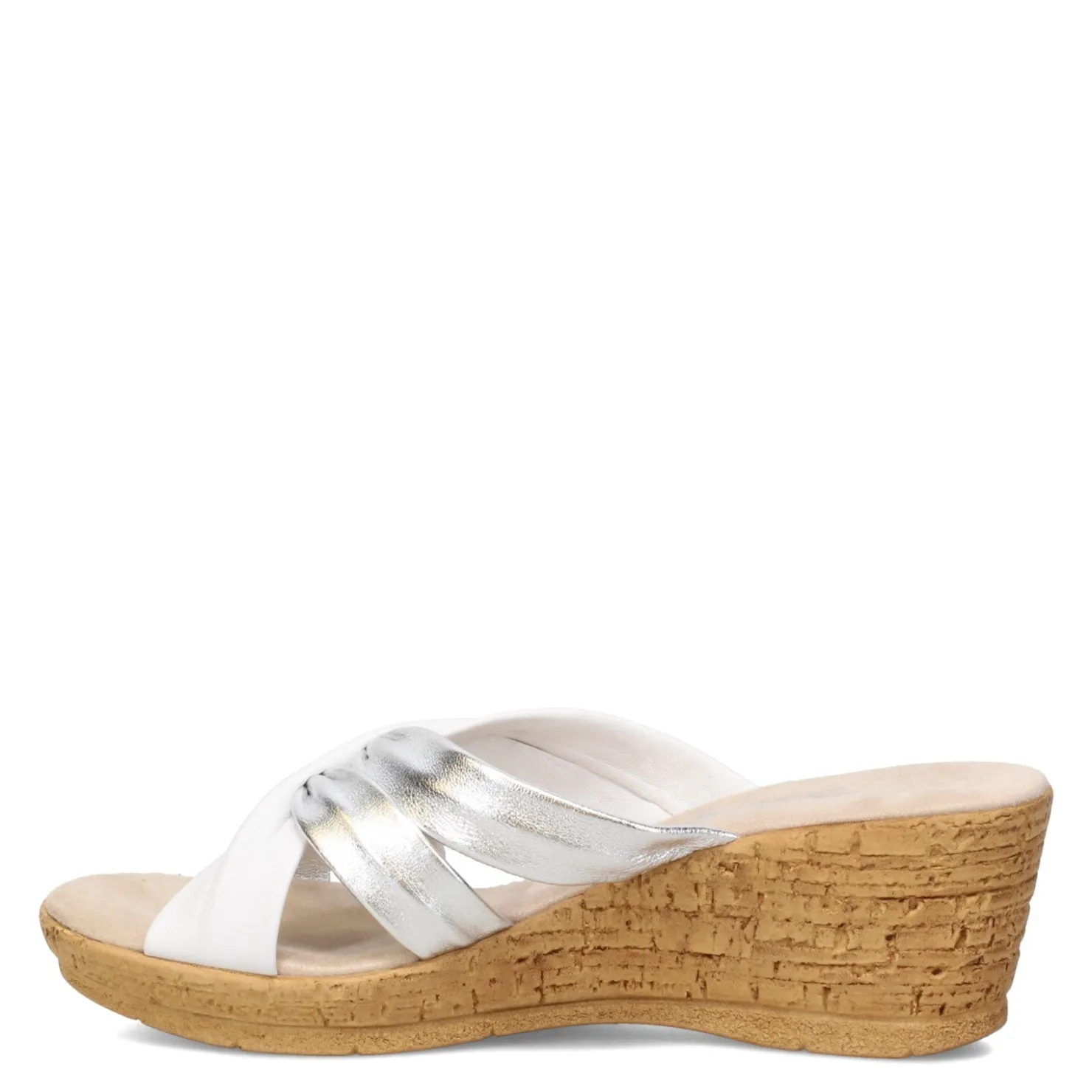 Wedges*Onex Women's , Hadley Sandal White Silver