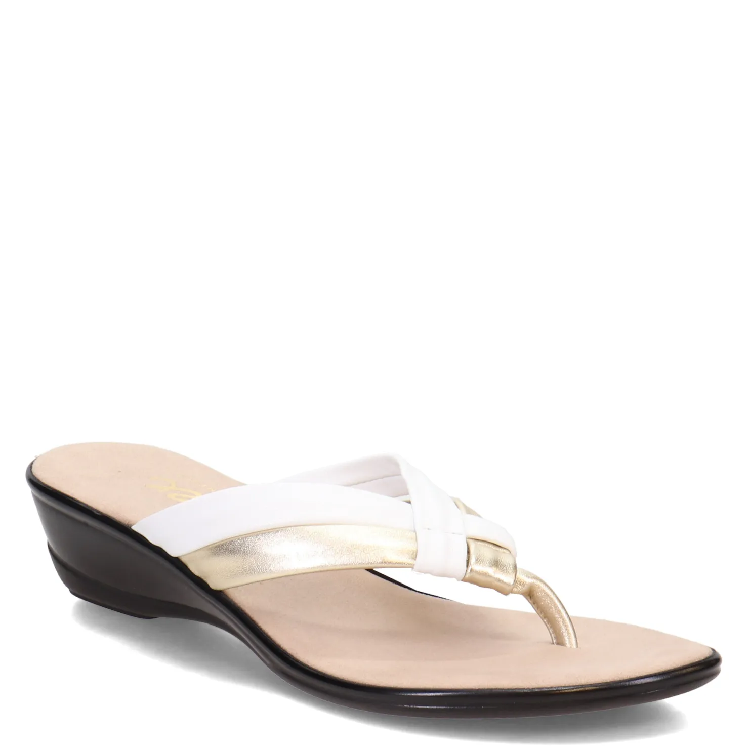 Wedges*Onex Women's , Melba Sandal White Gold