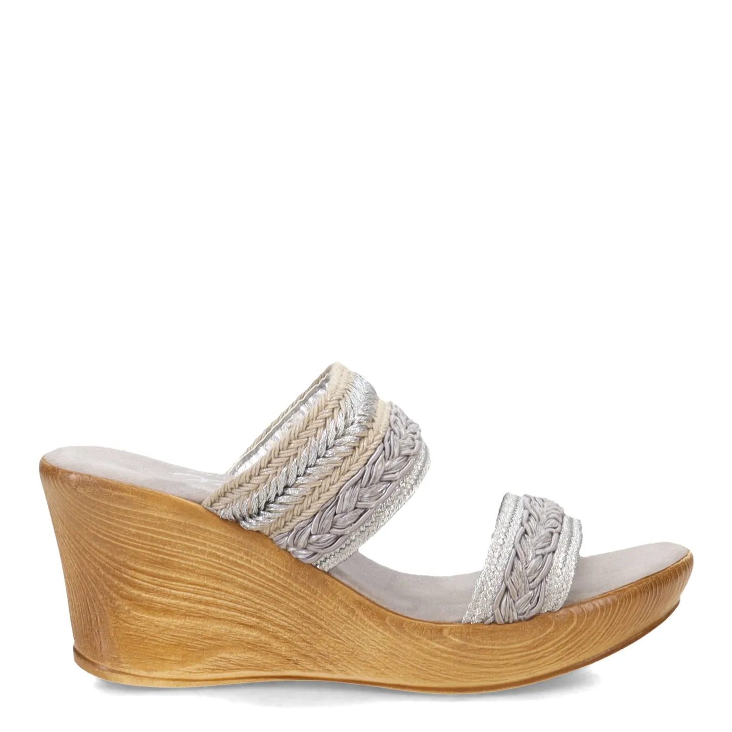 Wedges*Onex Women's , Tabitha Sandal Silver Mix