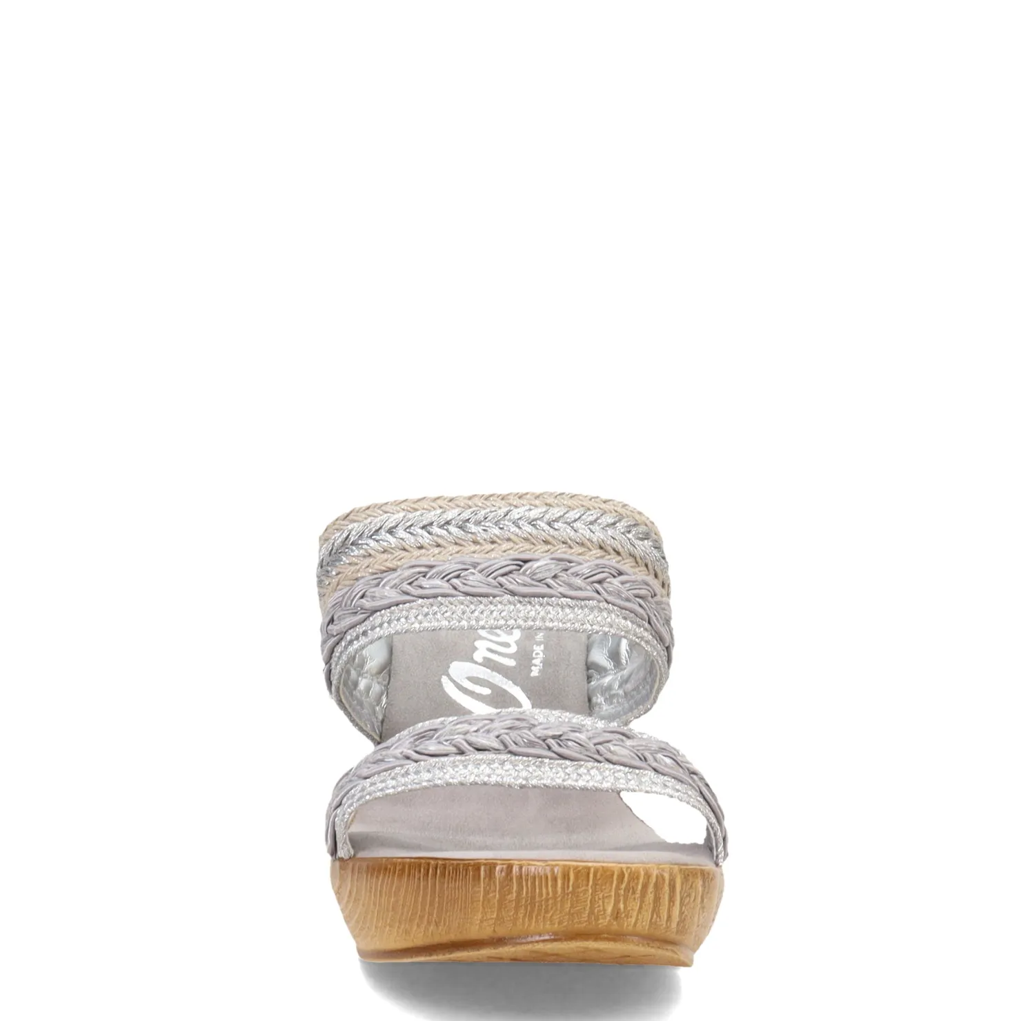 Wedges*Onex Women's , Tabitha Sandal Silver Mix