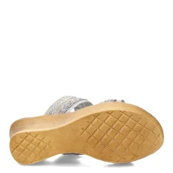 Wedges*Onex Women's , Tabitha Sandal Silver Mix