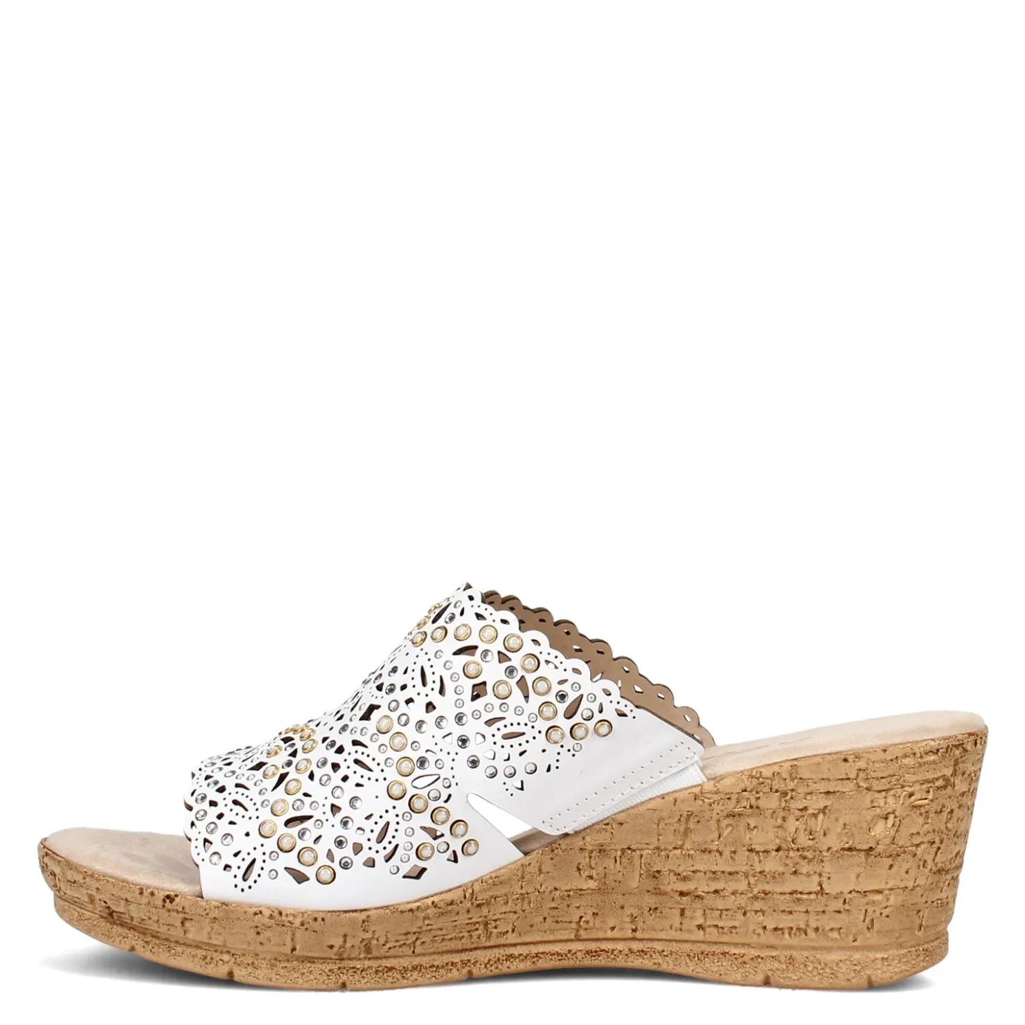 Wedges*Onex Women's , Theresa Sandal White