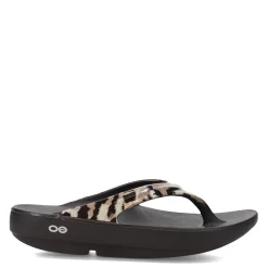 Flip Flops*OOFOS Women's , OOlala Sandal Cheetah