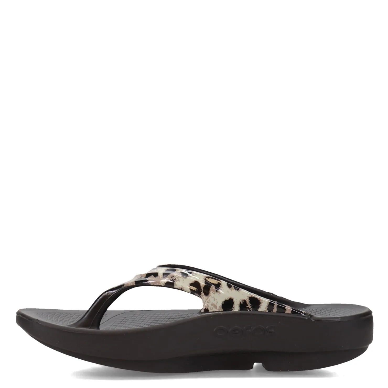 Flip Flops*OOFOS Women's , OOlala Sandal Cheetah