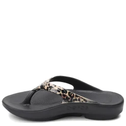 Flip Flops*OOFOS Women's , OOlala Sandal Leopard