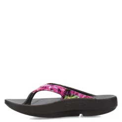 Flip Flops*OOFOS Women's , OOlala Sandal Neon Rose