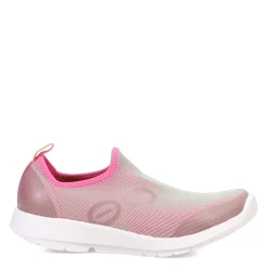 Fashion & Street*OOFOS Women's , OOmg Sport Sneaker White / Fuchsia