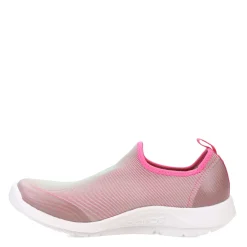 Fashion & Street*OOFOS Women's , OOmg Sport Sneaker White / Fuchsia