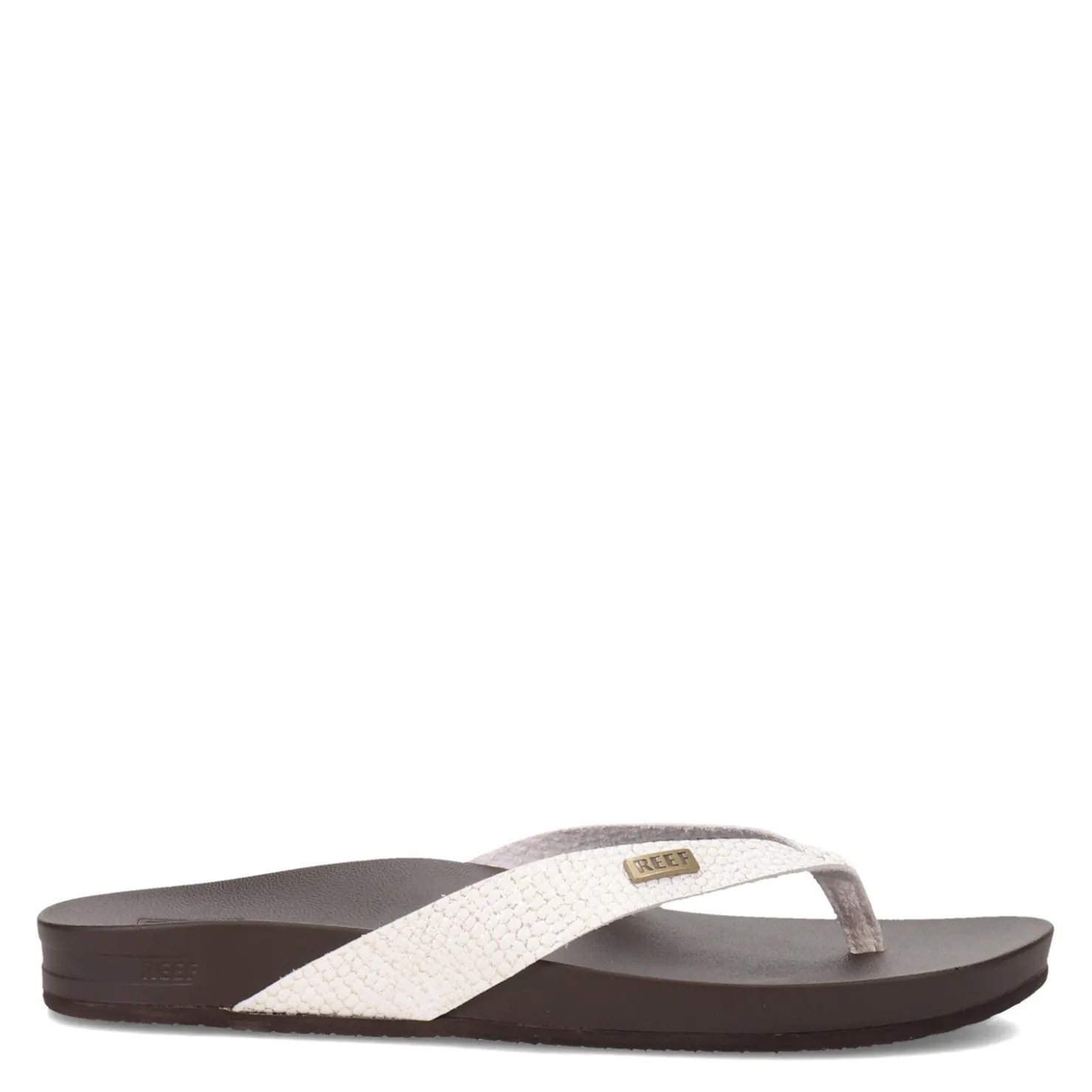 Flip Flops*Reef Women's , Cushion Bounce Court Thong Sandal Brown Sassy