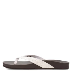 Flip Flops*Reef Women's , Cushion Bounce Court Thong Sandal Brown Sassy