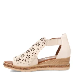 Wedges*Remonte Women's , D3056 Sandal Porzellan