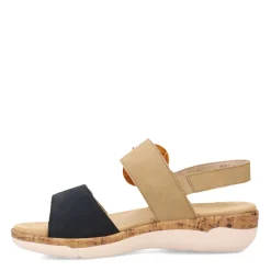 Footbed Sandals*Remonte Women's , Rock Sandal Pazifik