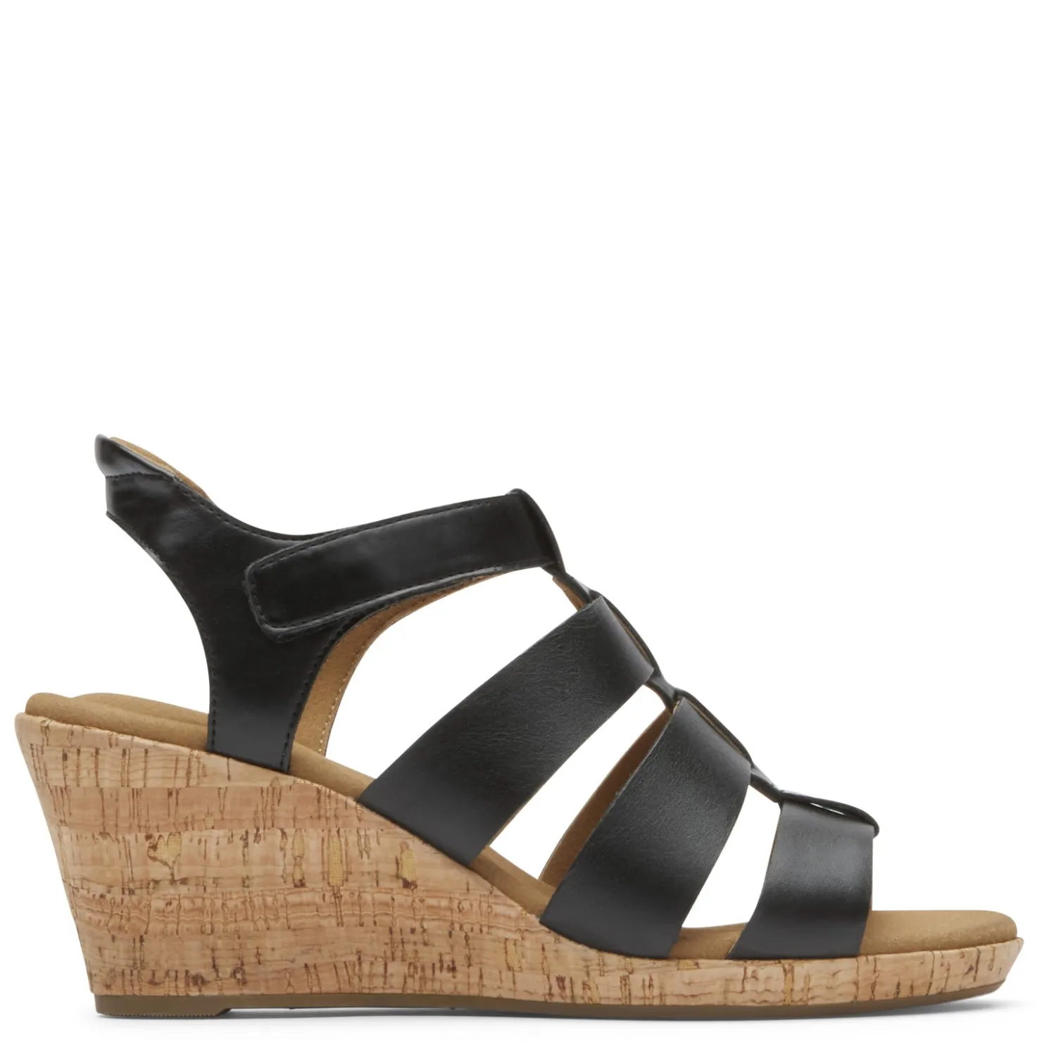 Wedges*Rockport Women's , Briah Gladiator Sandal Black