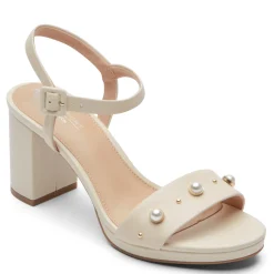 Heeled Sandals*Rockport Women's , Tabitha Bling Sandal Vanilla