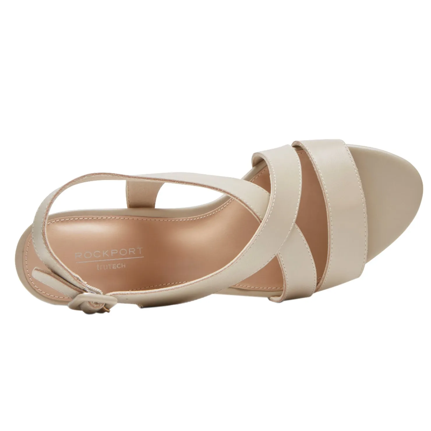 Heeled Sandals*Rockport Women's , Tabitha Sling Sandal Beige