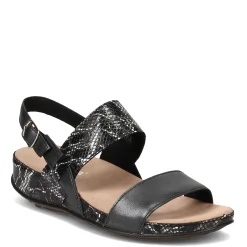 Wedges*Romika Women's , Fidschi 67 Sandal Black Snake Print