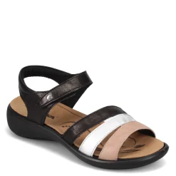 Footbed Sandals*Romika Women's , Ibiza 111 Sandal Black Multi