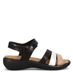 Footbed Sandals*Romika Women's , Ibiza 111 Sandal Black Multi
