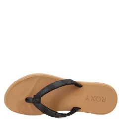 Flip Flops*Roxy Women's , Kallie II Sandal Black